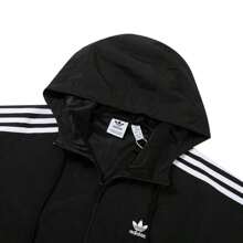 Adidas Originals Women Trefoil Hooded Jacket Sportswear Outdoor Windbreaker Coat IR8095