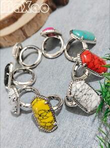 Vintage European & American Bohemian Style Turquoise Necklace For Women, Suitable For Party, Travel, Gift For Festivals & Anniversaries. Please Share Photo Review If You Like The Product.