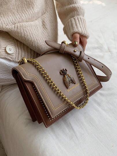 حقيبة كتف نسائية عصرية ذات تصميم الألوان الجذابة، حقيبة كروس بدي، متعددة الاستخدامات وأنيقة