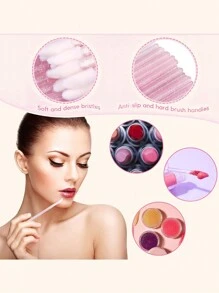 Kit de brochas, suministros para extensión de pestañas, brochas desechables para pestañas, cepillos micro, varitas de rímel, brochas para labios (30/60/150/300/450/600 piezas)