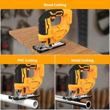 Jig Saw Compatible With Dewalt 20V Battery (Battery Not Included) Cordless Jigsaw With LED Work Light, 0°- 45° Bevel Cuts, 3 Orbital Settings For Straight/Curve/Bevel/Circle Cutting Tools