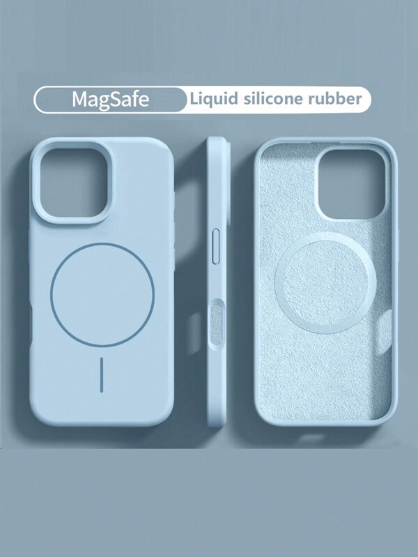 Liquid Silicone Magnetic Case Compatible With Iphone 16 Pro Max
