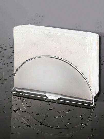 Portanacuajadas en forma de corazón de acrílico, elegante estante transparente para dispensar papel de servilletas de pie para restaurantes, comedores, hoteles