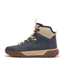 Timberland 2024 男士 MID LACE HKR BOOT 户外休闲高帮鞋 A6CWN-EP2 - 藍色 - 查看 6