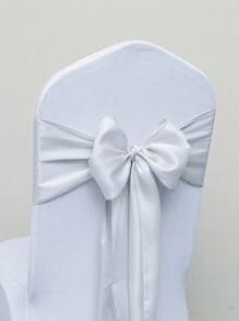 10/1 Piece Set (17.78 X 274.32 Cm) Multi Color Optional Satin Chair Belt Suitable For Wedding Chairs, Bow Belt, Chair Tie, Chair Cover Fixing Belt Suitable For All Parties Such As Birthday Parties, Bachelor Parties, Wedding Parties, Etc., On-Site Chair Decoration, Hotel Conference Hall Chair Decoration, Wedding Venue Chair Backrest Bow Decoration Belt, Suitable For Multi Scene Use - Multicolor - View 22