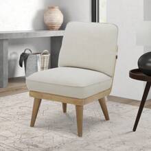 Better Homes & Gardens Springwood Slipper Chair, Light Honey