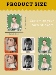 90pcs Customized Photo Color Cartoon Name Stickers, Personalized Name Stickers, Customized Vertical Rectangular Shape Color Picture Cartoon Stickers, Waterproof Personalized Labels, School Stationery