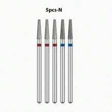 5pcs Diamond Nail Drill Bit Set Milling Cutter For Manicure Cuticle Bits Electric Files Dead Skin Remove Tolls Accessories - Multicolor - View 9