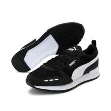 Puma R78 复古缓震休闲鞋，男女日常旅行徒步运动鞋，款式：373117-01 - 黑色-彪馬白 - 查看 3