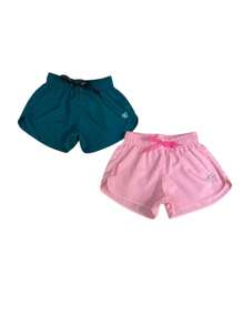 KIT 4 PEÇAS DE SHORTS DE MENINA TACTEL INFANTIL JUVENIL CORES SORTIDAS MODA VERÃO