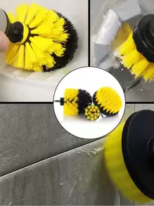 3pcs Drill Brush Set, Power Scrubber Wash Cleaning Brushes Tool Kit, Drill Brush For Grout Floor Tub Shower Tile Bathroom Kitchen Surface,Electric Drill Brush Set Power Scrubber Wash Cleaning Brushes Tool Kit For Clean Car Wheel Tire Glass Windows