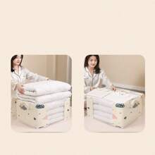 Duża pojemność widoczna torba do przechowywania kołder, do użytku domowego, torba na ubrania z nadrukiem, bagaż, przeprowadzka