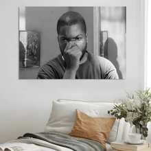1pc Framed Canvas Poster, Vintage Black And White Humor Wall Art Canvas Paintings, Ideal Gift For Bedroom Living Room Corridor, Wall Art, Room Decoration