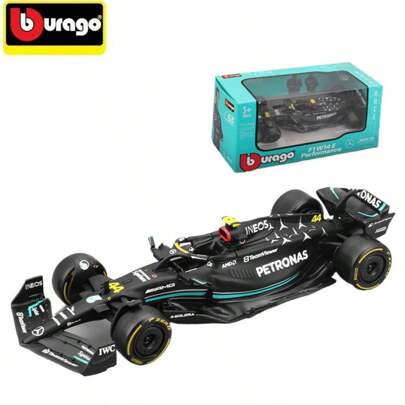 Burago 1/43 比例 2022 年梅赛德斯 - AMG 车队 W14 E 和 W13 E 汽车模型合金汽车模型 #44 和梅赛德斯 - AMG W13 E Perfomance #63 收藏汽车玩具，适合万圣节和圣诞节生日礼物