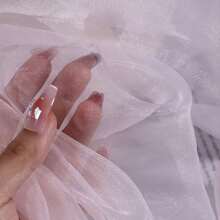 1 Stück seidig weiches Tüll-Organza Gewebe, hohe Dichte, DIY Tüll Rock, Kleid, Hochzeitsdekoration