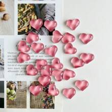 5pcs/10pcs New Pink Heart Magnetic Stickers, Cartoon Red Heart Plastic Fridge Magnets, Home Decor Accessories, Scenes Layout, Holiday Gifts, Holiday Decorations, Fridge Magnets, Kitchen Decor Magnets, Great Gifts, Fridge Beautification Birthday Graduation
