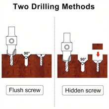 10pcs/Set Woodworking Countersunk Drill, Taper Drill, Alloy Head Screw Ladder Drill, Wood Self Tapping Screw Installation Ladder Drill, Suitable For Woodworking Drilling Holes - 10 cái - Xem 5