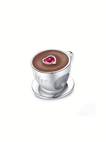 吊饰咖啡杯猫甜甜圈饮料系列珠子吊饰吊坠球适用于手链 DIY 女士珠宝