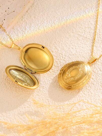 1 pezzo Collana con ciondolo a forma di cuore personalizzata in acciaio inossidabile, adatta per uso quotidiano, regali e commemorazioni