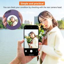 PULUZ Mobile Phone MagSafe Magnetic Makeup Mirror Rear Camera Video Selfie Mirror (White) - White - View 7