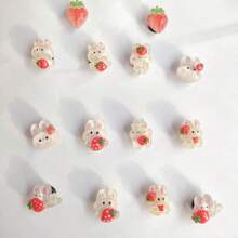 6 Stücke süße Hasen Serie Schuh Dekoration für Damen Clogs Sandalen Dekoration, Schuhe Bastelbedarf