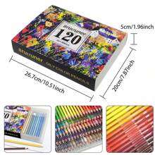 Colored Pencils For Adult Coloring Books, 120-Color Drawing Sketching Shading Pencils, Coloring Pencils For Adults, Artists, Professionals And Colorists - 120 Color Pencils - View 2