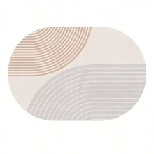 Ovale en vierkante PU-placemat, waterdichte oliebestendige warmte-isolatie, eettafelmat voor thuis