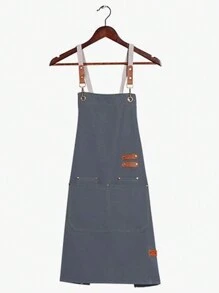 1pc Custom Embroidered Personalised Chef Apron, Customisable Apron, Baking Apron, Custom Kitchen Apron, Custom Work Apron, Aprons For Women, Hospitality Apron,Apron For Kitchen,Home,Apron Women,Fathers Dad Gift,Customised Personalised Gifts