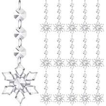 30 قطعة من الأعمدة البلورية الأكريليكية الجليدية، ديكورات شتوية على شكل أشجار، زخارف بلورية معلقة، لأجراس الإنارة، ديكورات الزهور، لديكور المنزل والغرفة والمكتب، لديكور الزفاف والنوافذ والمنزل في أعياد الحب والسنة الجديدة والفصح وعيد الأم وعيد الميلاد