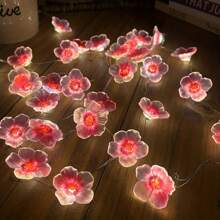 1 Peça Fio de Luz de Cerejeira em Flor LED, Luzes Decorativas de Flor de Cerejeira Rosa, Luzes de Fada com Alimentação por Bateria e Tom Quente, Adequado para Quarto, Sala, Sala de Estar, Jardim, Casamento, Festa, Decoração do Dia dos Namorados (Baterias não inclusas)