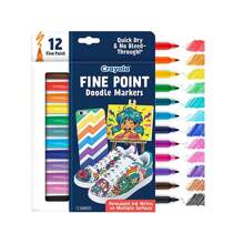 Crayola 丙烯颜料涂鸦棒（12 支装）、丙烯颜料记号笔套装、快干、适用于多种表面、不易弄脏、一套用于学习绘制自己的漫画画、适合 8 岁及以上儿童的创意活动和礼物。