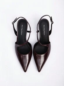 Wide Fit High Heel Pumps, Fashion Casual Versatile Office Wear Mid Heel Shoes For Women