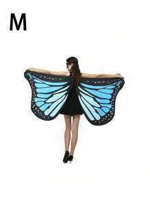 1 pezzo Piccolo mantello con stampe a farfalla, ali di farfalla piccole, adatto come accessorio per feste, balli, San Valentino, Carnevale, Pasqua, Ognissanti, in vari colori