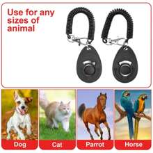 2pcs Professional Dog Training Clicker - Effective Pet Communication Device And Comprehensive Training Supplies Kit For Dog Owners And Trainers - Enhances Obedience And Behavior, Easy To Use And Convenient