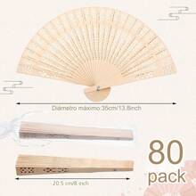 AMIARYA Decorative Fans - Beige - View 2