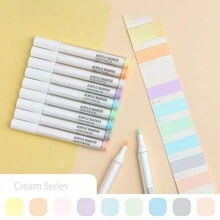 9/144pcs Morandi Acrylic Paint Pens Soft Brush Tip, Calligraphy Markers For Lettering, Card Making, Rocks Painting, Wood, Fabric, Canvas, Ceramic, Glass, DIY Art Crafting, School Supplies