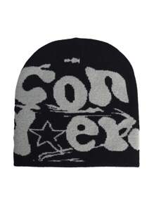 时尚休闲街头嘻哈帽冬季女式针织无檐便帽