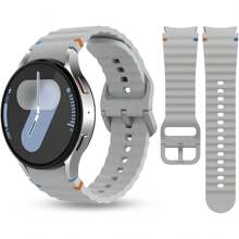 兼容三星 Galaxy Watch 7/6/5/4/FE、Watch 5 Pro、Galaxy Watch 6 4 Classic、男女款柔软硅胶智能手表替换表带 - 彩色 - 查看 15