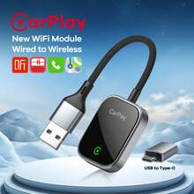 REMAX Wireless CarPlay Adapter Compatible With Apple CarPlay, Easy To Upgrade Wired CarPlay To Wireless, Instant Connectivity, Automatic Reconnect, Super Mini Car Play Dongle Compatible With Iphone Fit For Cars With Built-In CarPlay, Super Mini Size Car Accessories, Super Practical Car Stuff - 均碼 - 查看 12