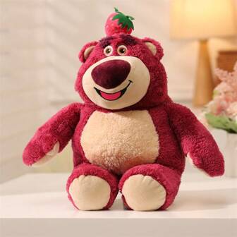 Miniso Lotso 系列毛绒玩具卡通草莓熊毛绒可爱家居装饰生日圣诞玩偶礼物 35.5 厘米/13.98 英寸