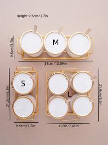 1 set de tarros para especias, sal y glutamato monosódico, ideal para bodas, cumpleaños, graduaciones, fiestas y días festivos