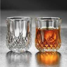 Kit 6 Mini Glass Cups 45ml Shot Tequila Cachaça - Multicolor - View 4