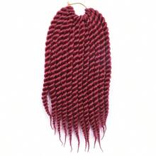 1-6packs Crochet Braids 12Inch Havana Twist Braids 12Roots Per Pack Thick Braided Synthetic Fiber Hair For Braids African Braiding Hair Extensioins - Multicolor - View 24