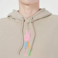 Puma Hooded Graphic Print Breathable Loose Fit Sweatshirt, Fashionable Casual Outdoor Fitness Running Pullover, Couple Outfit
