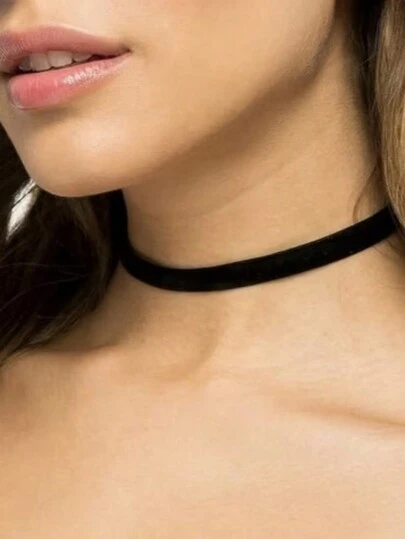 gargantilha colar choker veludo