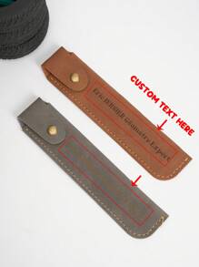 Customization 1pc Solid Color Pen Bag, Pu Leather Pen Bag, Anti-Scratch Pen Cover, Advertising Gift, Business Gift, Office Dorm Accessories (Without Pen Only Bag) Back To School,Multi-Functional,Ornamental,Reusable,Modern,Colorful,Cute,Vintage,Cartoon,Kawaii,Custom,Personalized,Unique,Customized,Workers,Clients,Students,For Business/Work/Office,For School,School Supplies