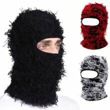 Máscara de esquí de cara completa, gorro, pasamontañas, gorro de punto desgastado, gorro de camuflaje para hombres, gorro de invierno cálido a prueba de viento para mujeres, gorro de cuello para bicicleta