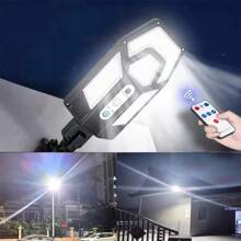 1pc Solar Light Motion Sensor Remote Control Solar Focusing Waterproof Suitable For Garden Courtyard Corridor Lighting, Outdoor Garden Lighting For Pathway, Yard, Patio