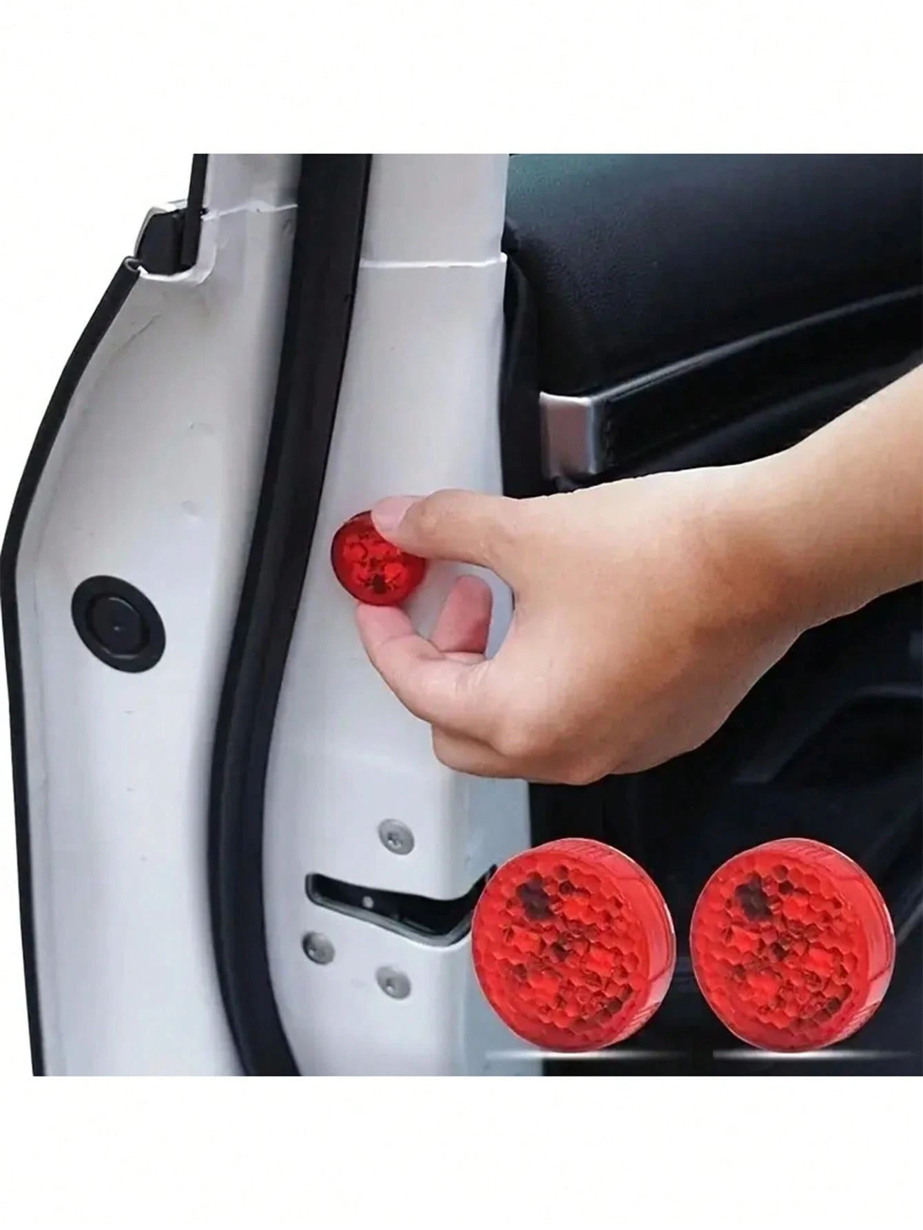 Pegatinas Reflectantes Para Espejos Retrovisores - Blancas, Autoadhesivas, Protección Contra Arañazos Y Mayor Visibilidad