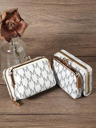 SOUTHLAND&KANGAROO Coffee Women Vintage Wallets Short Pu Leather S Zipper & Hasp Multifunctional Large Capacity Bag Coin Card Holders Lightweight Fashion Modern Business ZipperCredit Card Business Casual Teachers' Day Teacher Gifts For Anniversary For Birthday Gift For Lady For Female White-Collar Workers For Women Wallet Purse Wallet Small Wallet